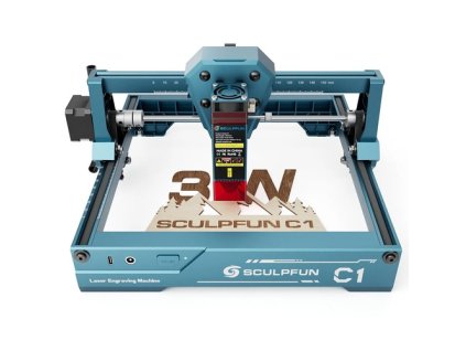 SCULPFUN C1 3W Mini Laser Engraver, 10000mm/min, Engraving Area 150*130mm, 0.04mm Ultra-Fine Compressed Spot, 100nm-500nm Effective Filtration