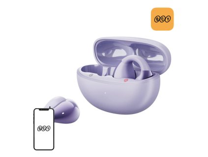 165803 sluchadla qcy crossky clip c30 fialove