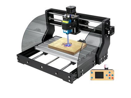 Cnc gravírovací stroj 300×180×45 mm, 3 osi, 15 W grbl, offline ovládač
