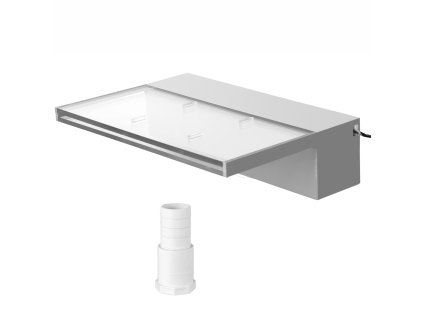 Fontána do bazéna 11.8×3.2×8.1 inches, akryl, modré led, pre rybník