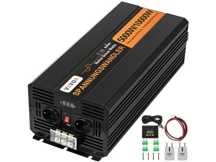 Menič napätia čistá sínusovka 5000W 24V DC na 230V AC 50Hz max 10000W