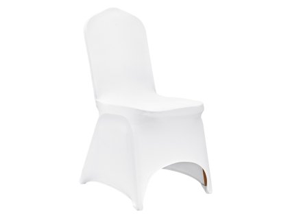 Poťahy na skladacie stoličky spandex, prateľné, 100PCS biele