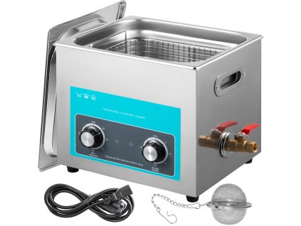 Ultrazvuková čistička 10L s ohrievačom, časovačom a gombíkom
