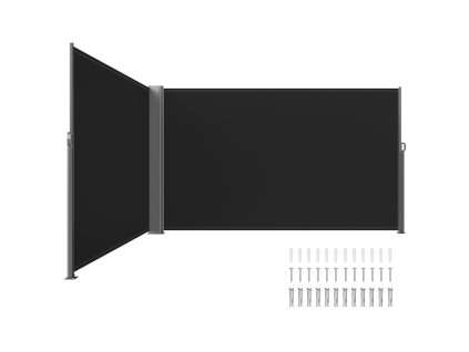 Sťahovacia bočná clona 71''×236'', 280g polyester, hliník, UV 30+