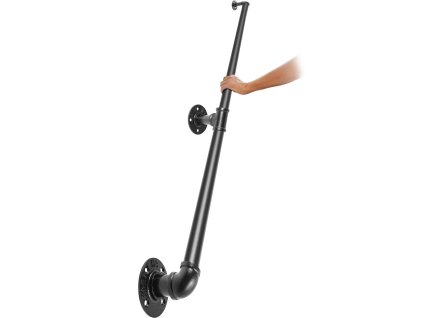 Zábradlie na schody 121.9 cm, nosnosť 199.6 kg, oceľové, nástenné