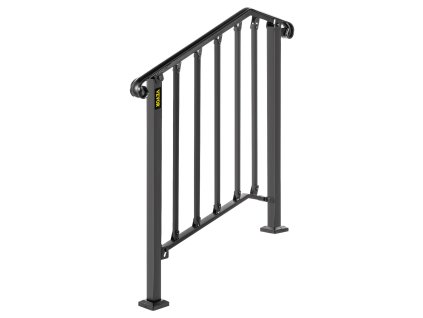 Železný stĺpik zábradlia tvar x typ č. 2 pre 2 stupne schodiska