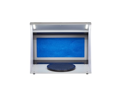 Airbrush kabína 4 led, 2 ventilátory, otočný tanier, 6 ft hadica