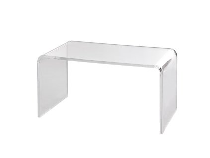 Akrylový priehľadný bočný stolík tvaru c, 16.3 inch vysoký pre kávu