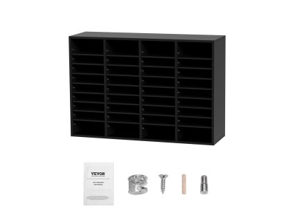 Drevený organizér na dokumenty 36 priehradok, odnímateľné police