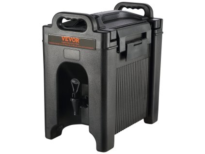 Izolovaný dávkovač nápojov 9.5 L, LDPE, 2.3 cm PU, dvojstupňový kohútik