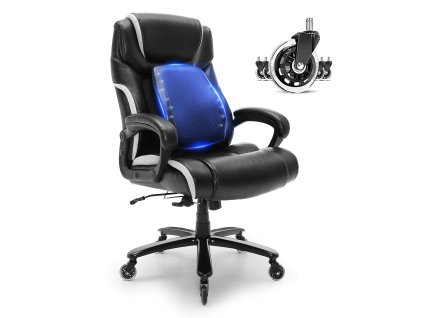 Kancelárska stolička nastaviteľná bedrová podpora nosnosť 400lbs