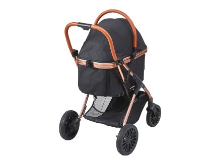 Kočík pre psov 4 kolesá, brzdy, nosnosť 29.9 kg, odnímateľný kôš