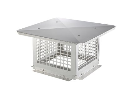 Komínová strieška 304.8×304.8mm nerezová oceľ 304 na vonkajší priechod