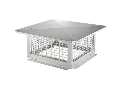 Komínová strieška 431.8×431.8mm nerez 304 pre vonkajší komín