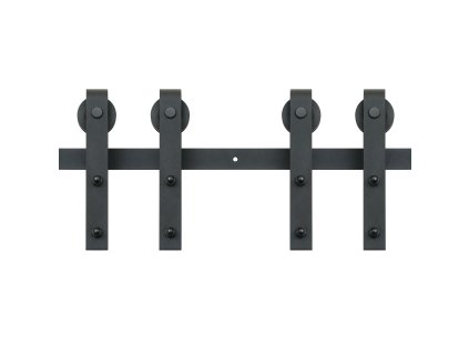 Kovanie na posuvné dvere 243,8 cm pre 2 panely 112–131×3,3–4,6 cm