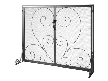 Krbový štít 2 panely s dvierkami, železná sieť, 990×802MM stojaci