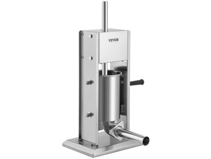 Manuálny plniaci stroj na klobásy 5LBS/3L nerez 304 2 rýchl. 4 trubice