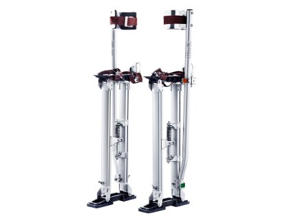 Stavebné chodúle nastaviteľné 61–102 cm, hliníkové, s chráničmi kolien