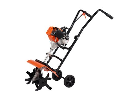 Motorový kultivátor 38cc 4-taktný s 4 oceľovými nastaviteľnými hrotmi