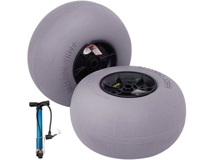 Náhradné plážové kolesá 33 cm TPU pre kajak, kanoe a vozík, 2 ks