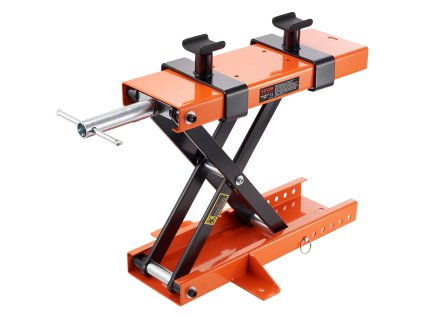 Nožnicový zvedák pre motocykle a ATV, nosnosť 499,5 kg, so sedlom