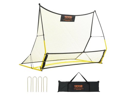 Odrazová sieť na futbal 2v1 prenosná 182.9×129.5 cm kovová s taškou