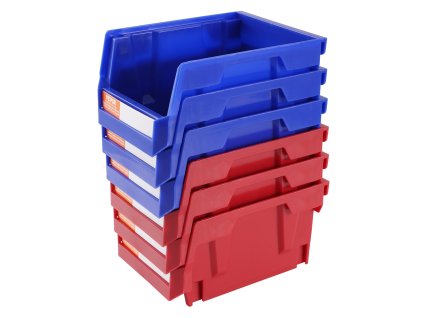 Plastový zásobník na stenu a stohovanie 5-inch×4-inch×3-inch, 24 ks