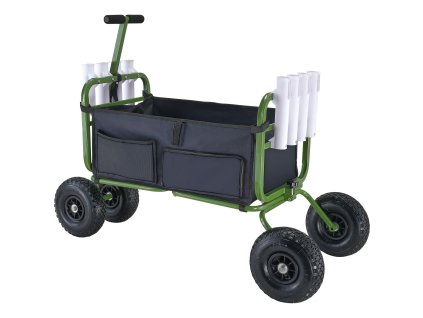 Plážový skladací rybársky vozík nosnosť 300 lbs 4×11" kolesá 8 držiakov