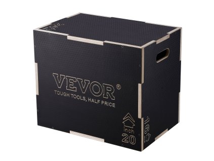Plyometrický box 3v1 24×20×16 inch drevený protisklzová platforma