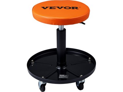 Pojazdná dielenská stolička, plynový zdvih 56 cm-71 cm, nosnosť 113 kg