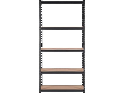 Policový regál, 5 políc, nastaviteľný, nosnosť 2000 lbs, 35"×18"×71"