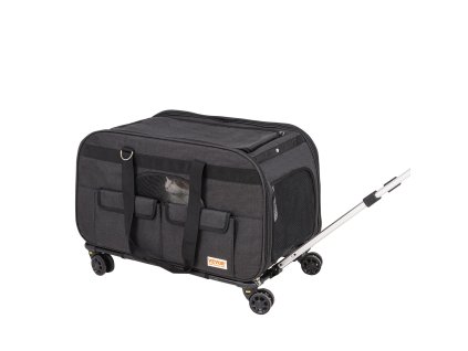 Prepravka na kolieskach, teleskopická rúčka, do 15.9 kg, s miskou