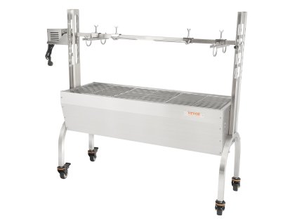 Rotačný grilový špíz pre celé prasa, jahňa, kurča 50 W nosnosť 40,8 kg