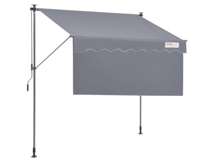 Ručná sťahovacia markíza 78" s 39" tieniacim závesom pre terasu