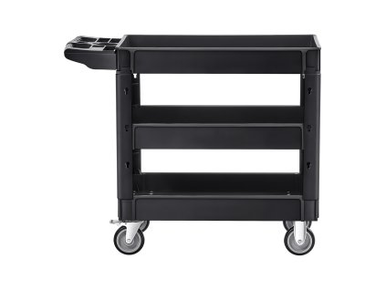 Servisný vozík 3 police nosnosť 550 LBS kolieska 360° (2 s brzdami)