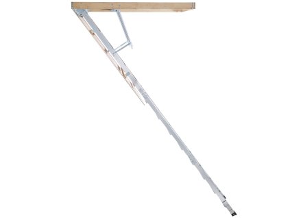 Skladací pôdny rebrík 158.8 kg, 57.15×160 cm, hliník, 2.9m–3.7m