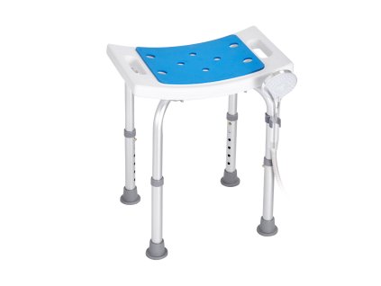 Sprchová stolička nastaviteľná výška, protišmyková, nosnosť 158.8 kg