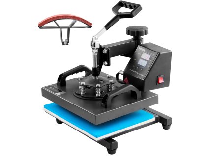 Teplotný lis 2v1 klapkový 10×12inch / 25×30cm, teflón, lcd ovládanie