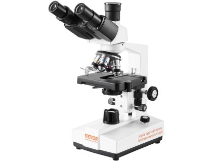 Trinokulárny mikroskop 40×–2500× led osvetlenie, externé rozhranie