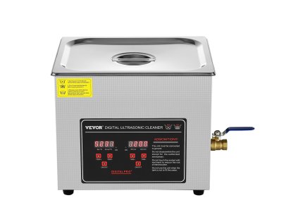 Ultrazvuková čistička 10L nerezová s digitálnym časovačom a ohrievačom