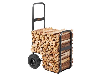 Vozík na palivové drevo 113.4 kg, pu kolesá, nepremokavá plachta