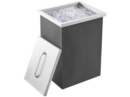 Vstavaný box na ľad 14"L×12"W×18"H nerezová oceľ 40 qt s krytom