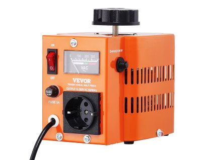 Autotransformátor 500VA 230V→0–300V, 1.7A, termostat, 4 poistky