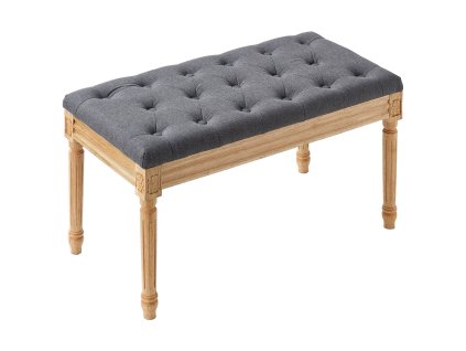 Čalúnená lavica, šírka 16", penový vankúš, nohy z kaučukového dreva