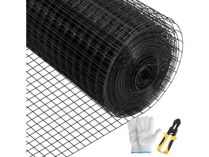 Drôtené pletivo 36"×50' 1"×1" oceľové pozinkované vinylom 16 gauge