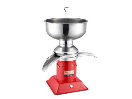 Elektrický oddeľovač smotany 304 nerez, 100 l/h, 5 l miska, 30 W