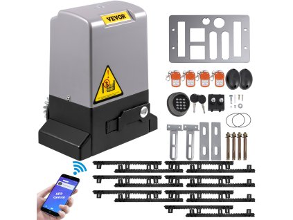 Elektrický pohon posuvnej brány 1800 KG, 7 m, 4 ovládače, s app