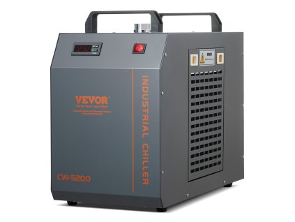 Chladič vody CW-5202 kompresor, 7L nádrž, 18 L/min pre CO2 laser