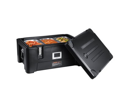 Izolovaný prepravník na gastronádoby 36Qt, 3 nerezové nádoby