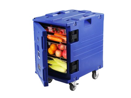 Izolovaný prepravník na gastronádoby 82 Qt, predné plnenie, kolieska